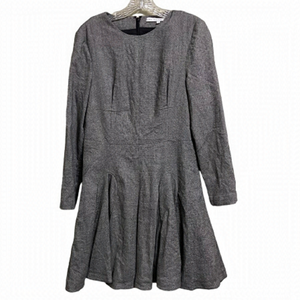 & OTHER STORIES SZ MD GREY DRESS ZIPPER CUFFS